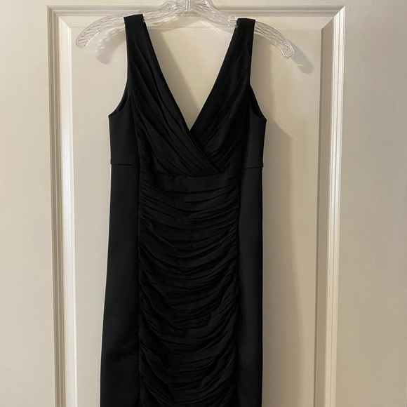 White House Black Market Sleeveless Ruched Dress - Picture 3 of 8